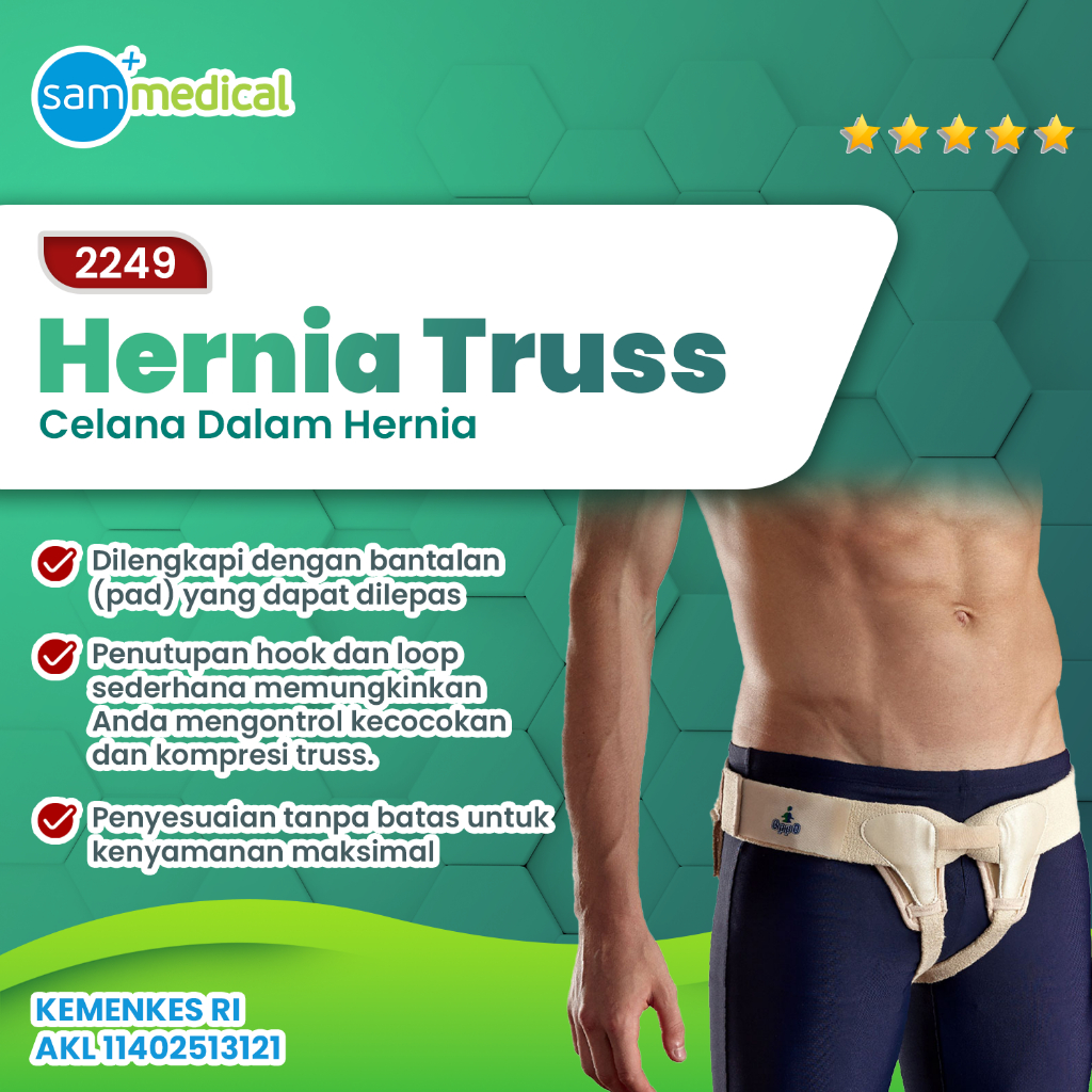 OPPO 2249 Celana Dalam Hernia Supporter Pad / Hernia Truss