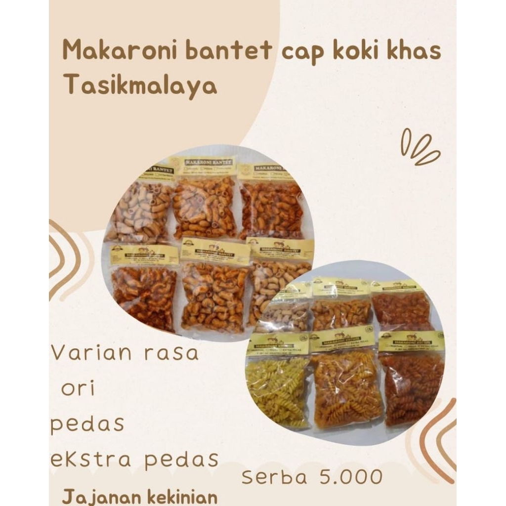 

Makaroni bantet cap koki khas Tasikmalaya
