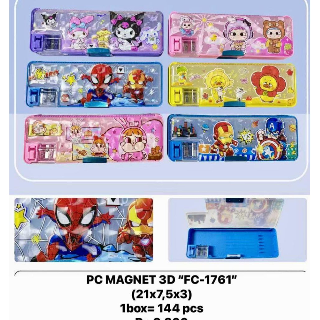 

Tempat pensil kotak pensil karakter fancy 3D FC 1761