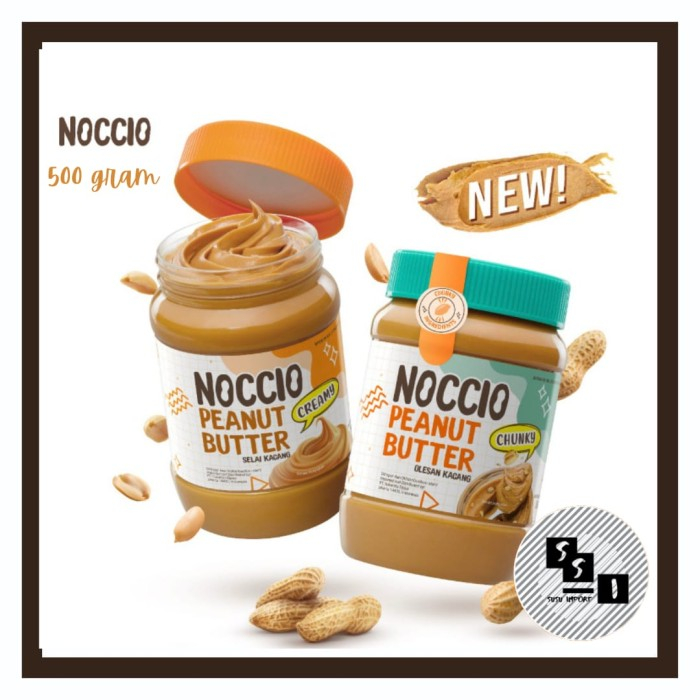 

500G Noccio Peanut Butter Creamy & Chunky Selai Kacang Untuk Roti