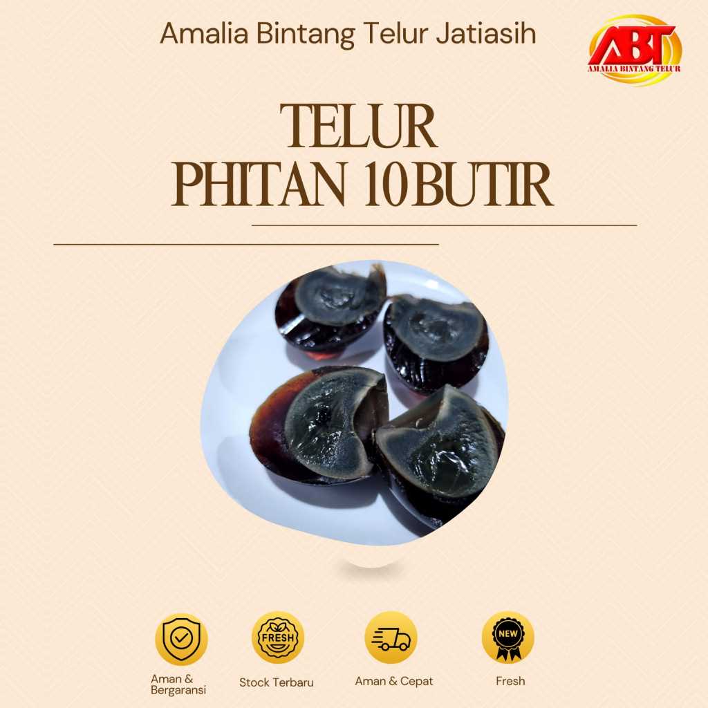 

ABT JATIASIH - Telur Phitan atau Telur Pidan 10 butir kemasan mika
