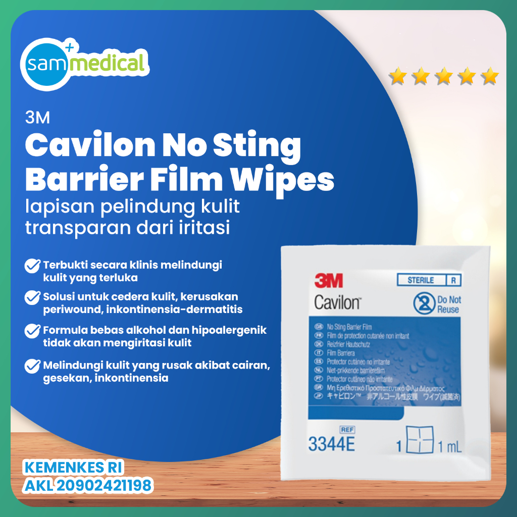 3M CAVILON FILM 1ml WIPE 3344
