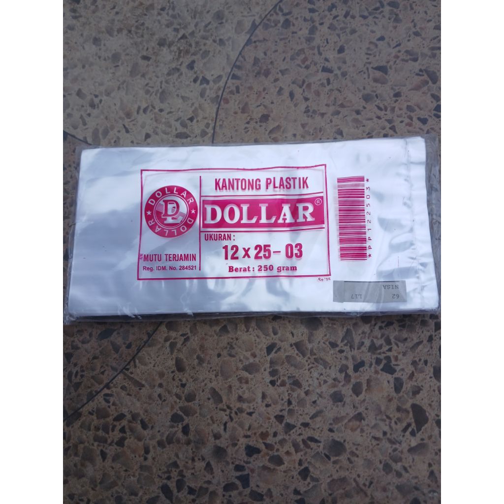 Kantong Plastik Dolar Ukuran 12 X 25 - 03