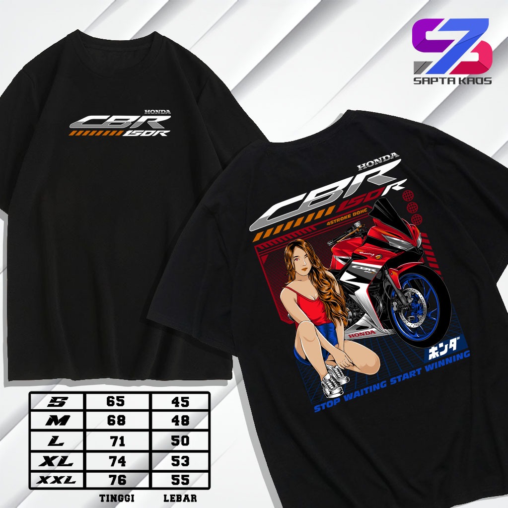 SPT435 Kaos CBR 150R TSHIRT HONDA CBR 150R Baju MOTOR CBR 150R Distro Premium