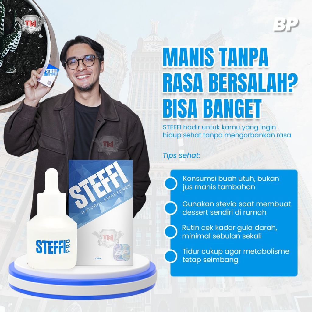 

(FREE HADIAH) STEVIA STEFFI PENGGANTI GULA, GULA DIET, LEBIH MANIS DARI GULA CEGAH DIABETES, AMAN UNTUK DIABETES, GLAUKOMA SEHAT TUBUH by IPPHO SANTOSA