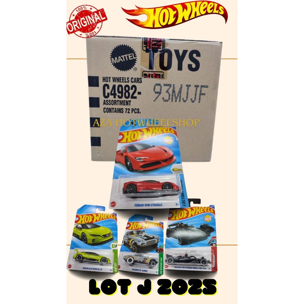 Hot Wheels LOT J 2025 Ferrari SF90 STARDALE MERCEDES-AMG PETRONAS FORMULA ONE TEAM BMW 635 CSi NISSA