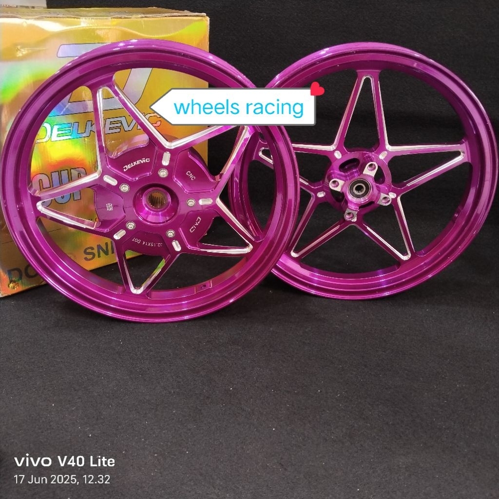 Velg Delkevic X-1 Series vario125/150/vario110/scoppy/mio sporty/mio m3/Ukuran 185/215-14 Original D