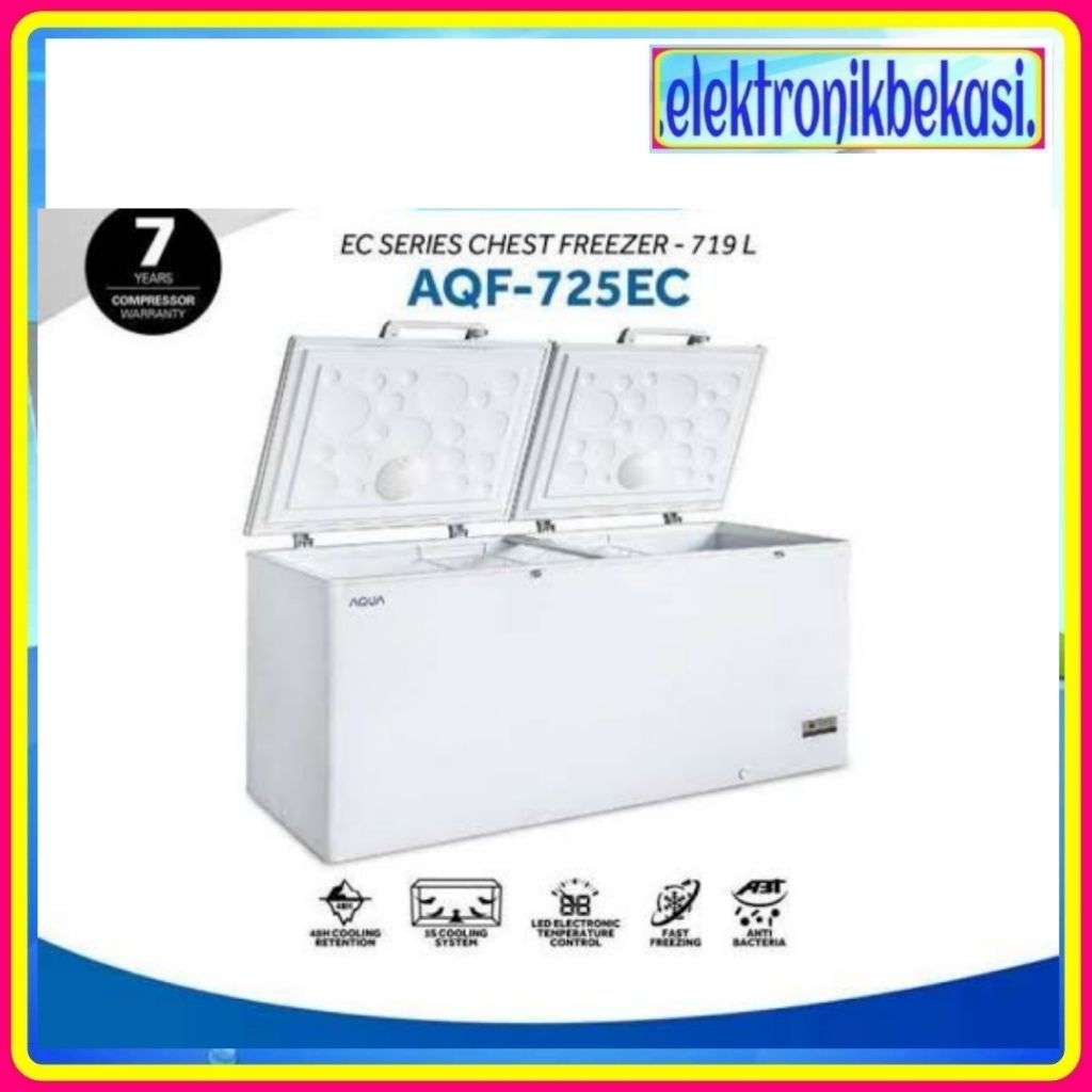 AQUA CHEST FREEZER AQF-725 EC / BOX FREEZER AQUA 719 LITER AQF725EC / CHEST FREEZER AQUA AQF 725 EC