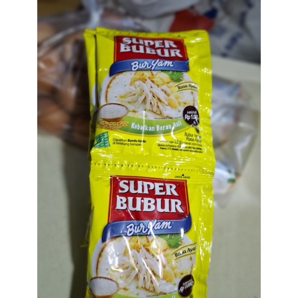 

Super bubur/Buryam renteng isi 10 sachet