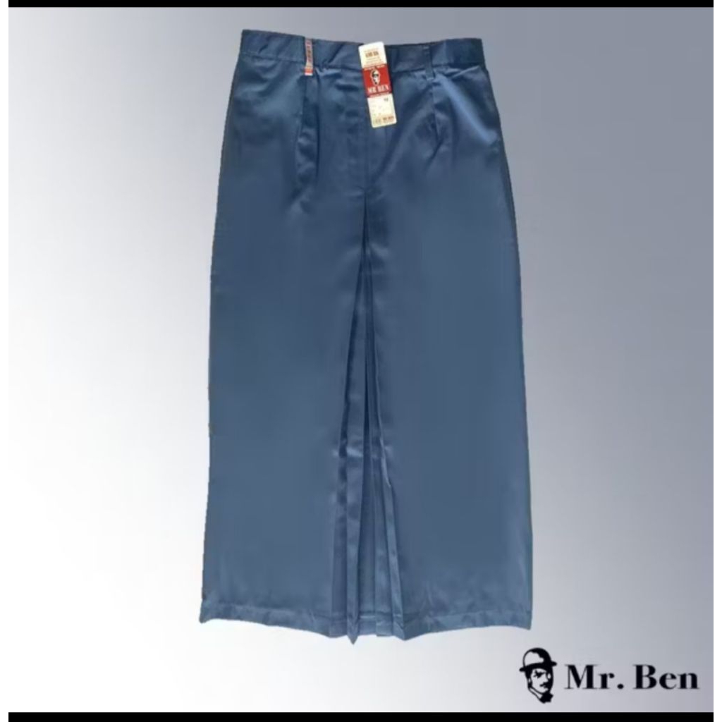 MR. BEN seragam sekolah rok SMA Abu biru panjang span