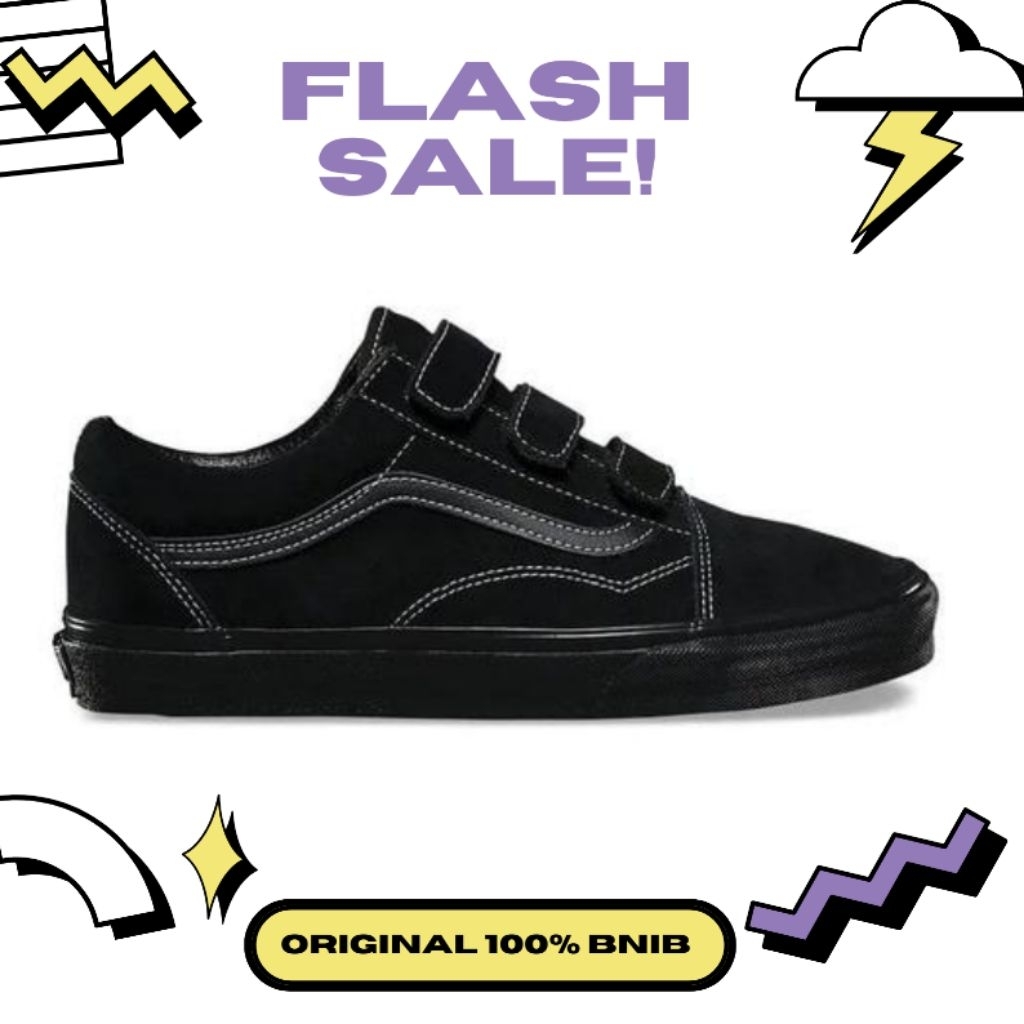 Vans Velcro Full Black Original 100% BNIB