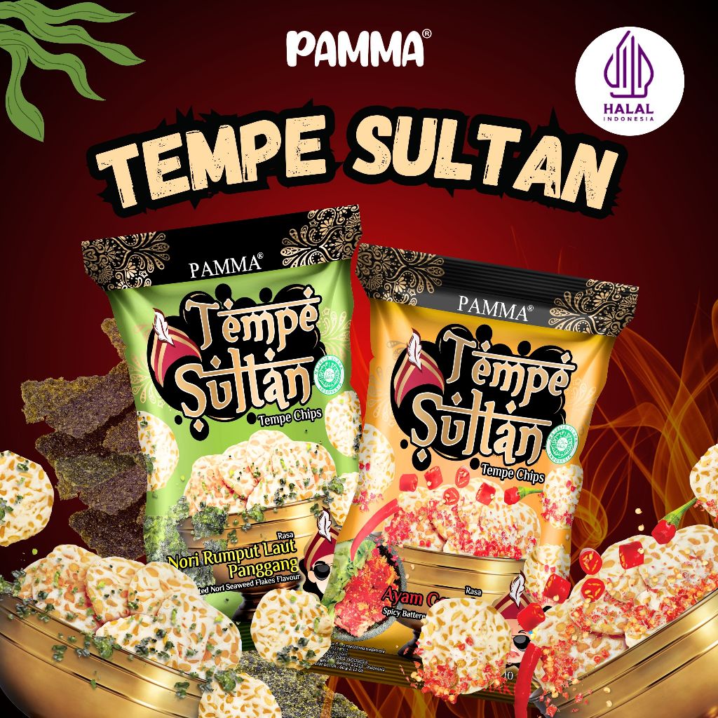 

{ KERIPIK TEMPE PAK MUH } PAMMA TEMPE SULTAN CHIPS - 60G