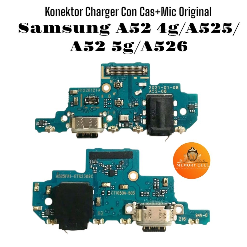 Flexible Konektor Con Cas +Mic Samsung A52 4g A525 A52 5g A526 Original
