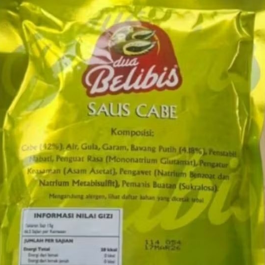 

Saus Cabe Cap Dua Blibis 1kg