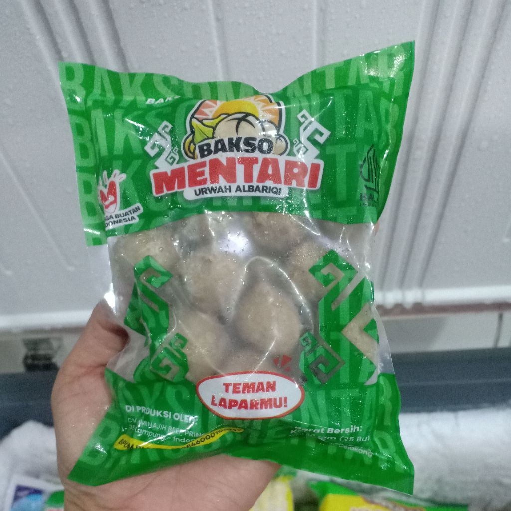 

BAKSO DAGING KOMBINASI MENTARI 225 GRAM ISI 25 BUTIR