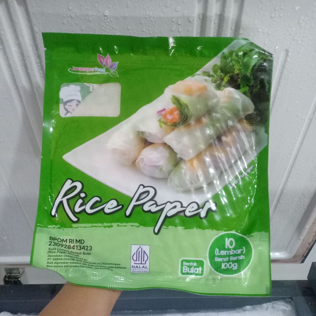 

Ricepaper Bulat HALAL 100gr isi 10 lembar
