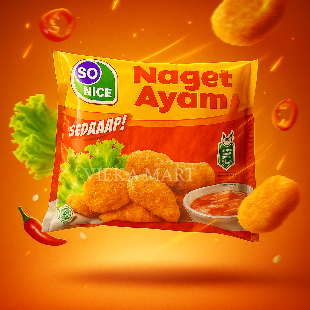 

SO NICE naget ayam 500g/So Nice Nugget Ayam / So Nice Chicken Nugget