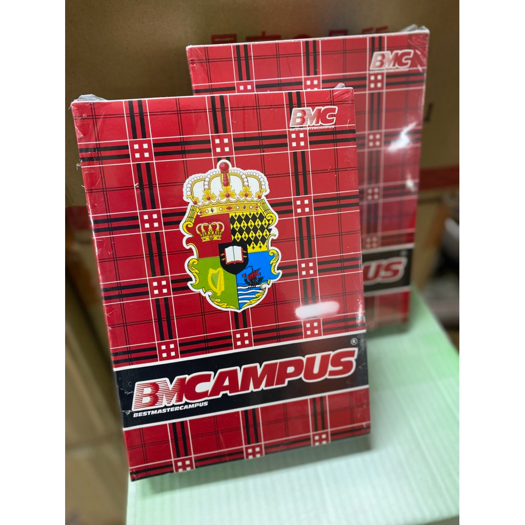 

buku tulis campus ukuran boxy merk bmc isi 36 lembar