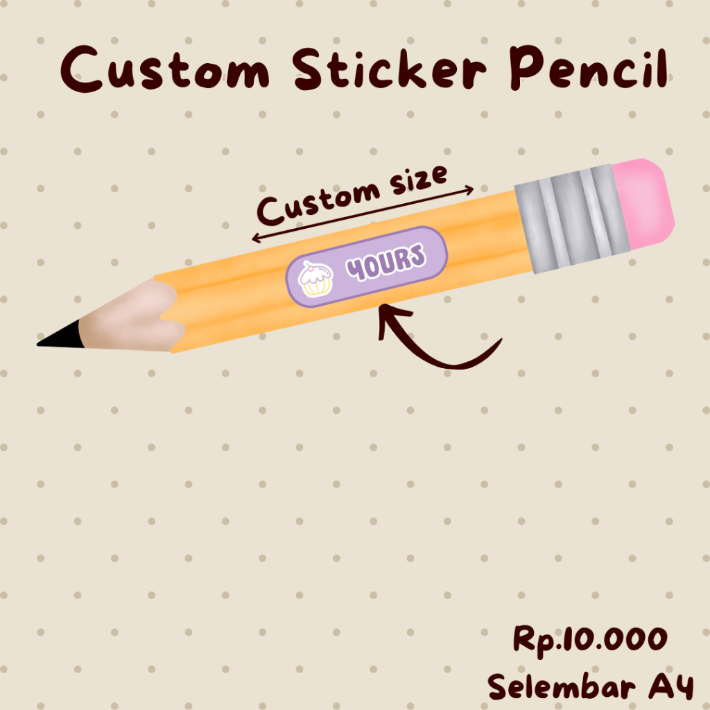 

Sticker Label Nama Pensil / Spidol / Pulpen / Alat Tulis Custom