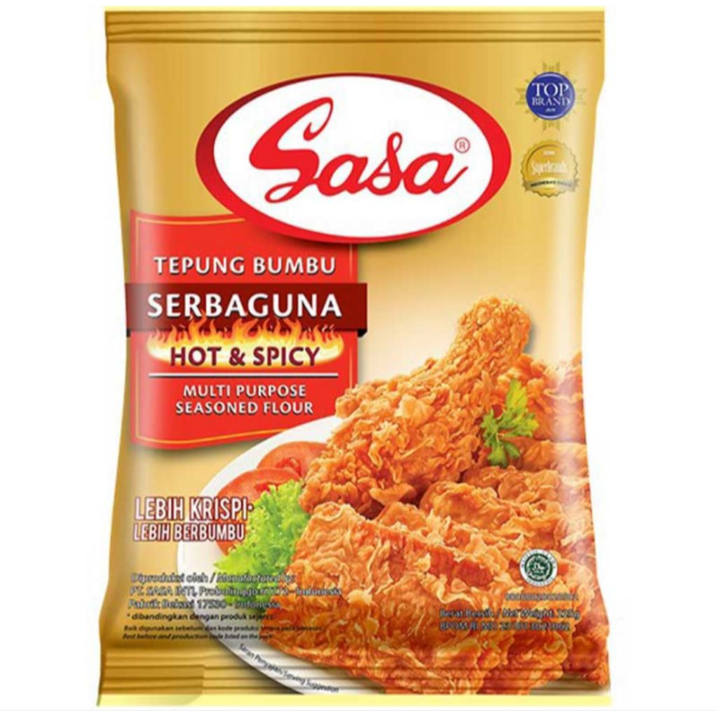 

Sasa Tepung Bumbu Serbaguna Hot & Spicy 210 g