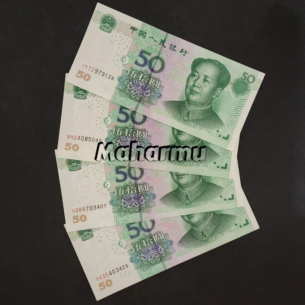 China Yuan Uang Asing Kuno 50 Yuan