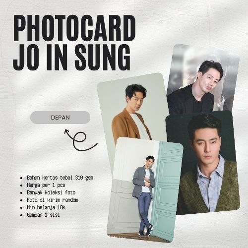 [1PCS] PHOTOCARD JO IN SUNG | PHOTOCARD KPOP | PHOTOCARD DRAKOR | PHOTOCARD DRACIN