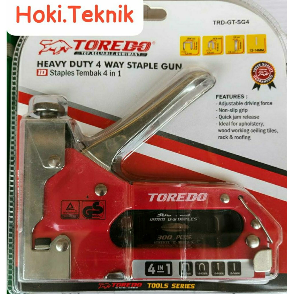 

STAPLE GUN TRACKER 4 IN 1 , 4-14 MM STAPLES TEMBAK GUN TAKER STAPLER TEMBAK TEKIRO