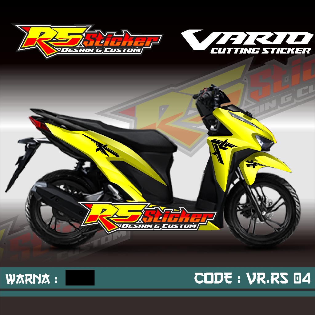 Cutting Sticker Vario 125 dan vario150 - Aksesoris Motor Stiker Honda Vario 125 Vario 150 2017- 2022