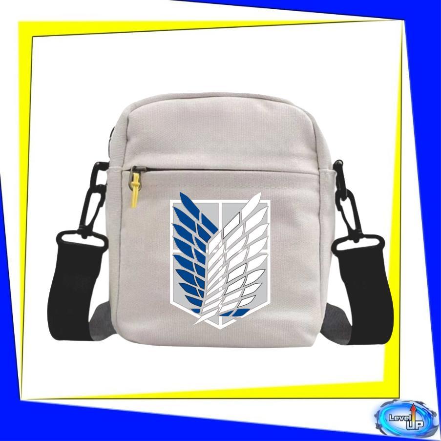 tas ngaji sling bag anime anak laki laki dan perempuan sekolah tk sd smp muat al quran a5 aot attak 