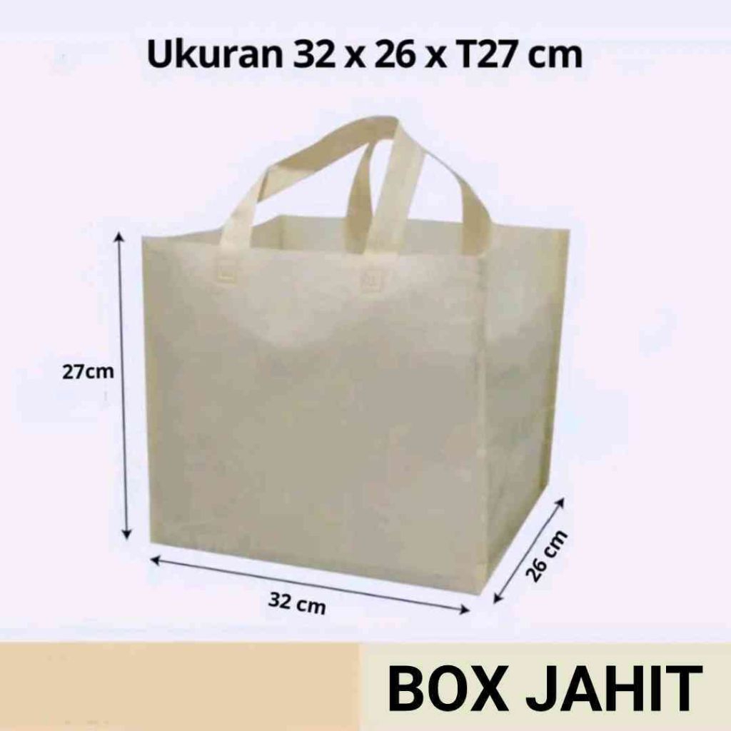 

Tas Box Jahit 32x26x27cm Tas Kue Goodie Bag Jumbo