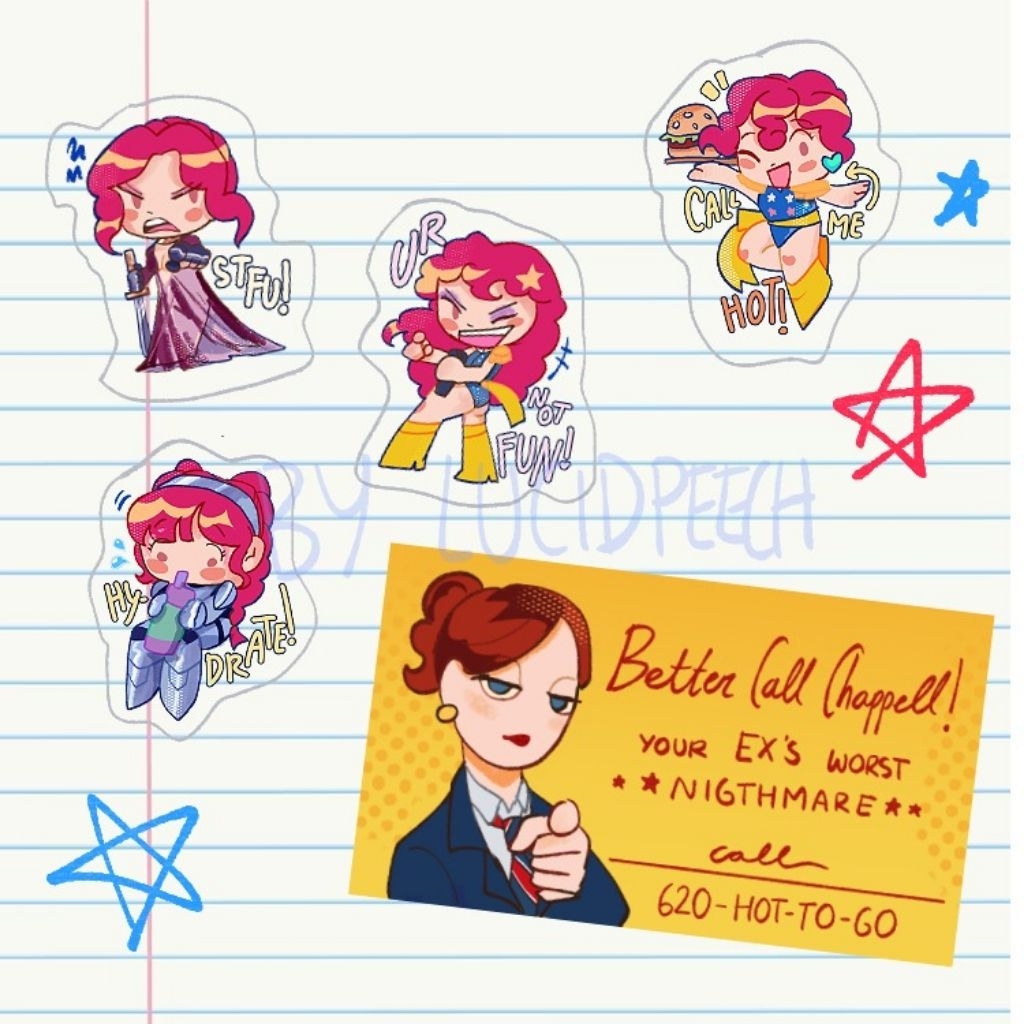 

Chappell Roan Sticker pack stiker lucu Aesthetic