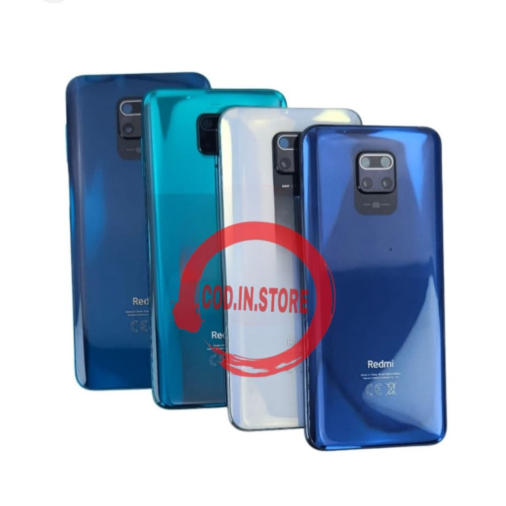 Casing Fullset Redmi Note 9 Pro Backdoor + Bazel + Ring kamera Kesing Housing fullset