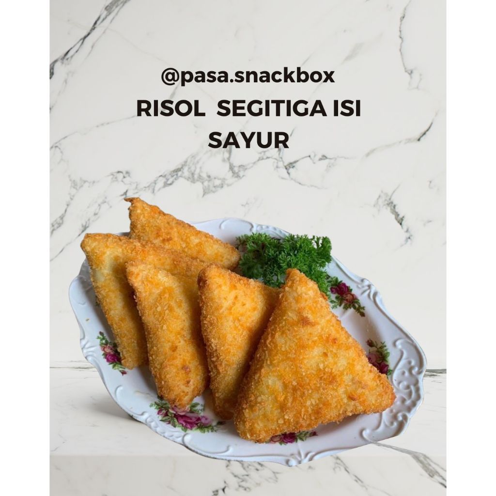 

Risoles Segitiga - risol sayur segitiga - PASA Snack Box, Jajanan Tradisional, Snack meeting, Arisan, Hampers, Jajanan Pasar