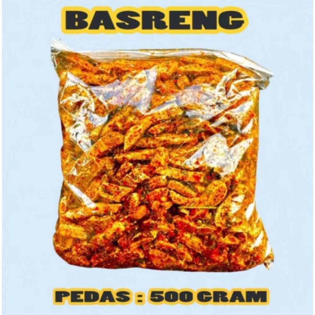 

Basreng baso goreng stik pedas daun jeruk isi 500gram