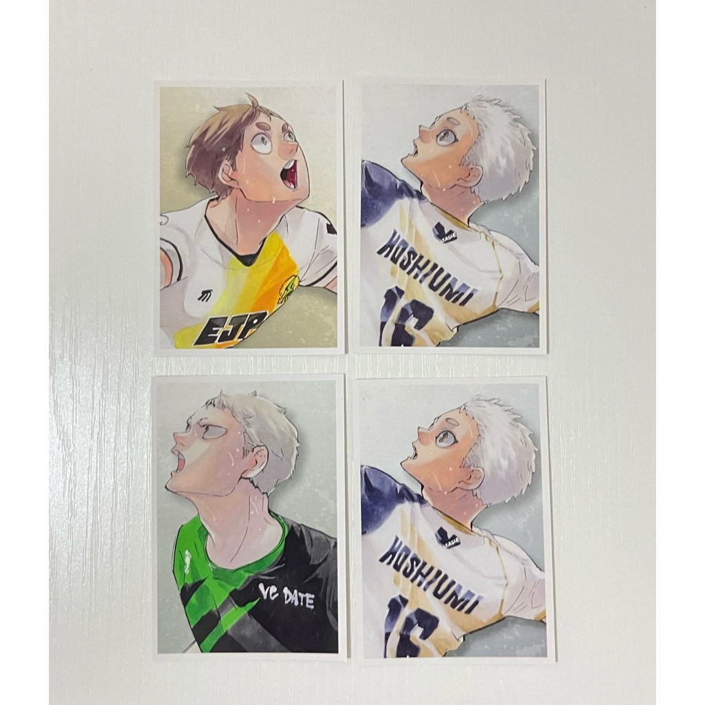 Snapcard Photocard Chronicle Haikyuu Takanobu Aone, Motoya Komori, Hoshiumi Korai