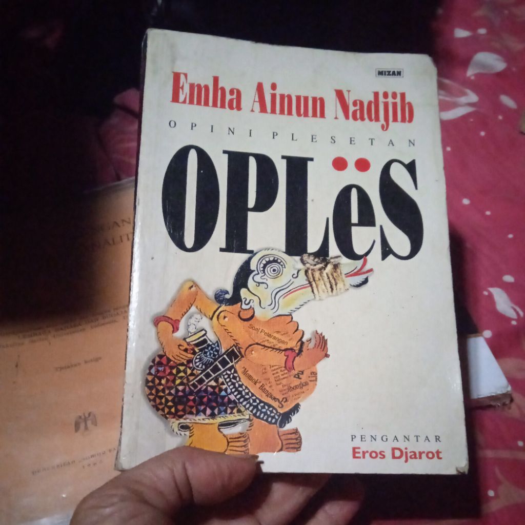 buku Emha, Opini Plesetan Oples, buku original jadul