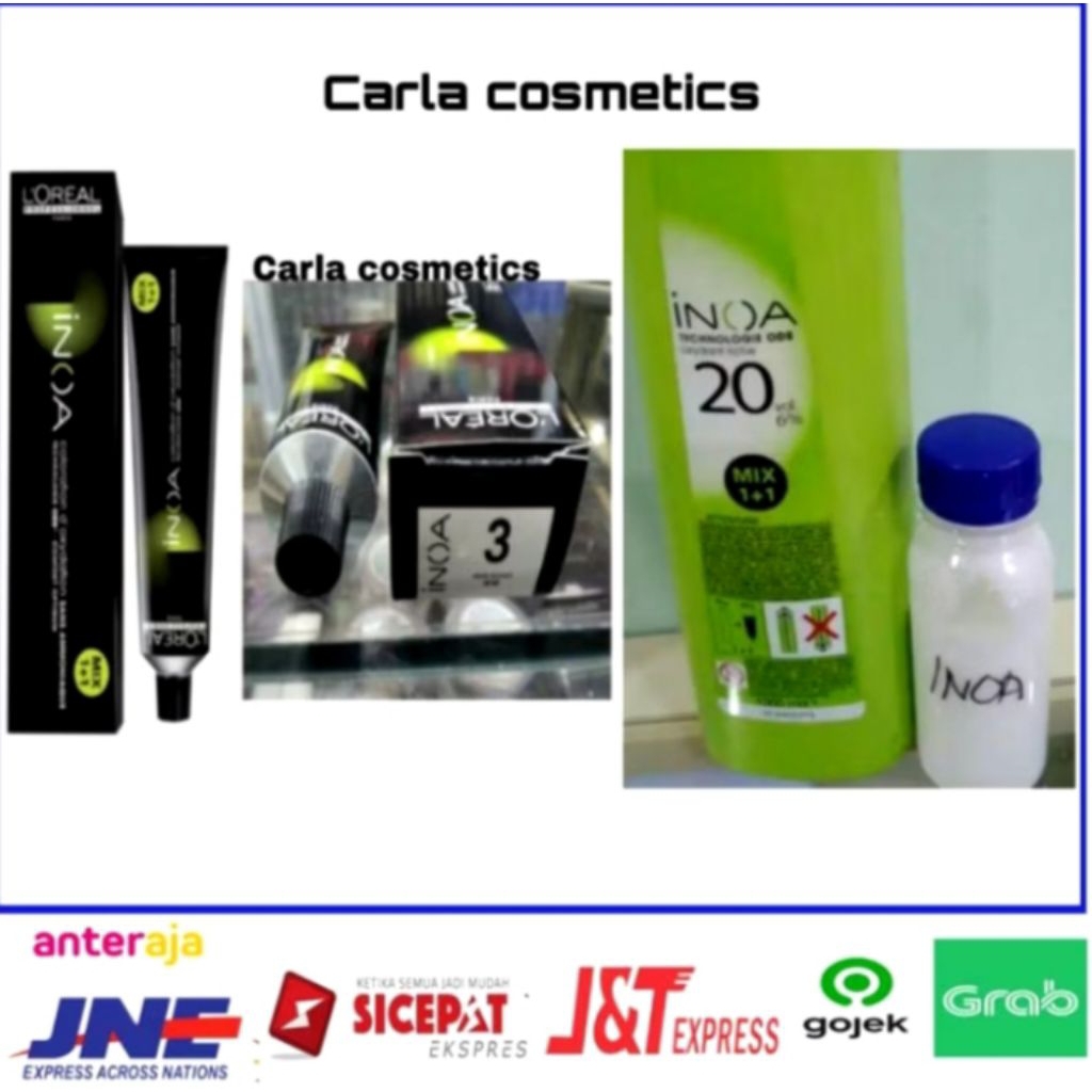 cat rambut Loreal inoa no 3 dark brown + oxidan't Loreal inoa /cat rambut Loreal inoa 3 dark brown