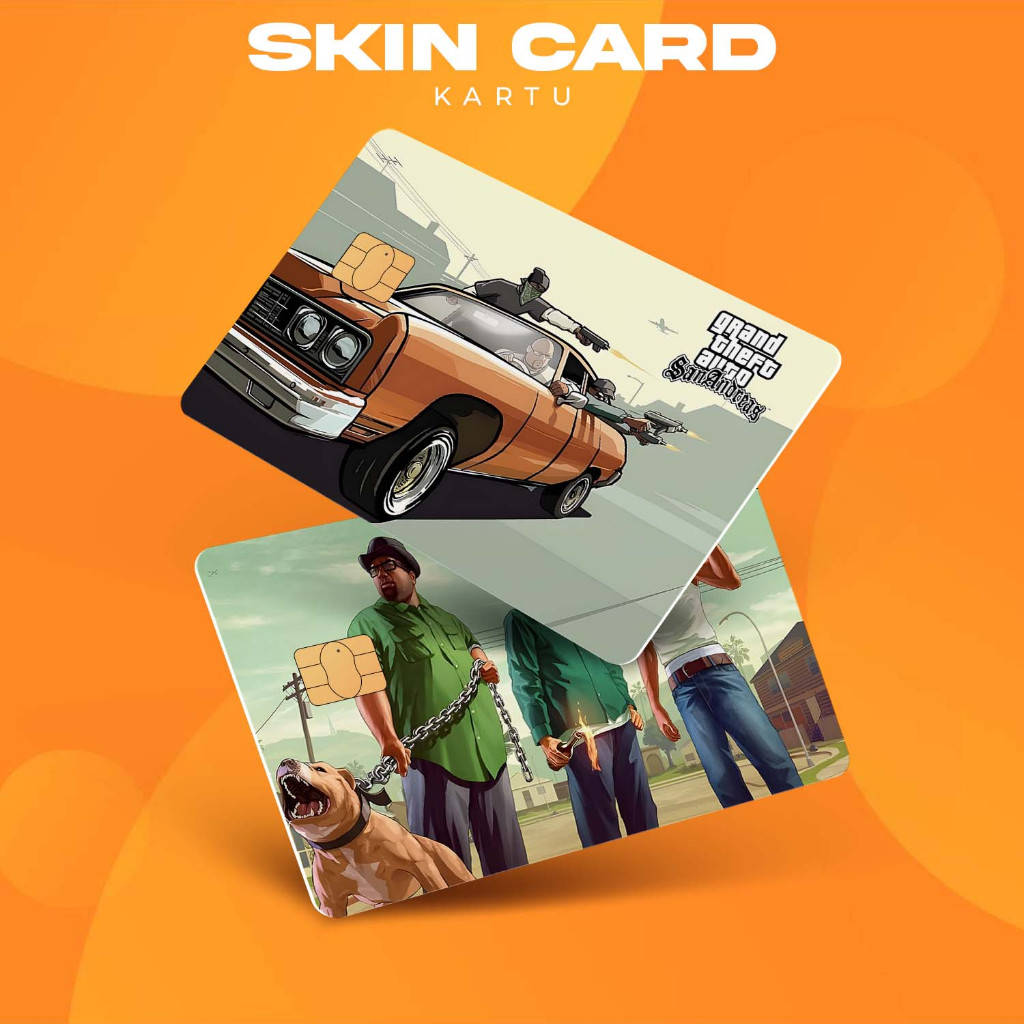 [BM Skin Card] Gta San Andreas ||  Garskin | Cover ATM / E - Money / Flazz - Anti Air