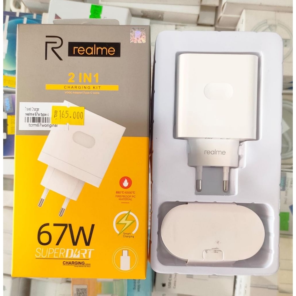 Cas / Charger Ori Realme 2in1 67 Watt