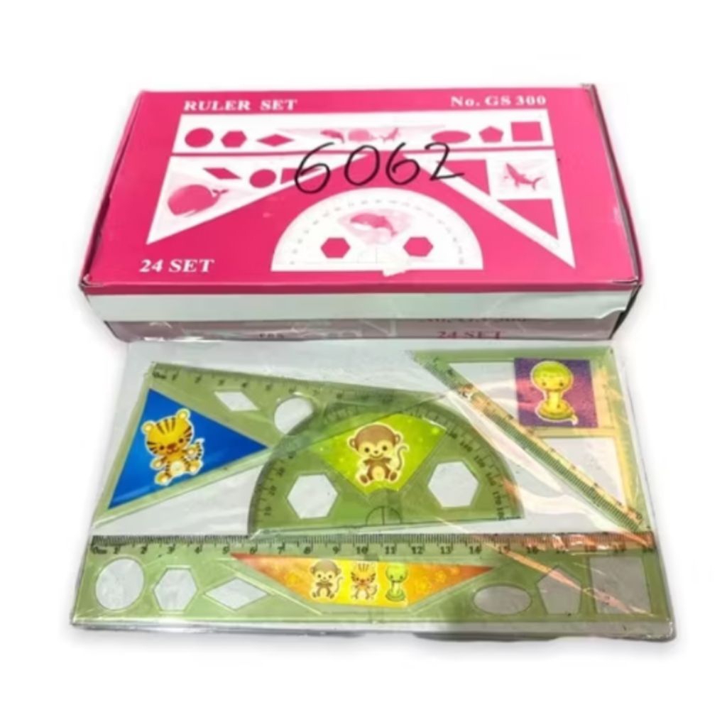 

Penggaris 1 set 4 pcs murah/mistar/jidar/penggaris/busur siku siku segitiga/penggaris karakter/penggaris lucu