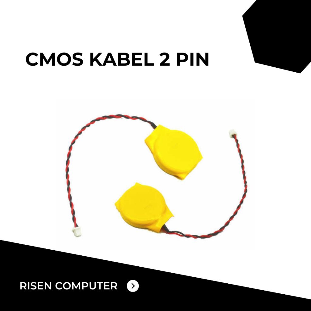 CMOS BIOS KABEL 2PIN CR2032 CR2016 Baterai Batterai Batrei Socket Soket Model 2 Pin Laptop