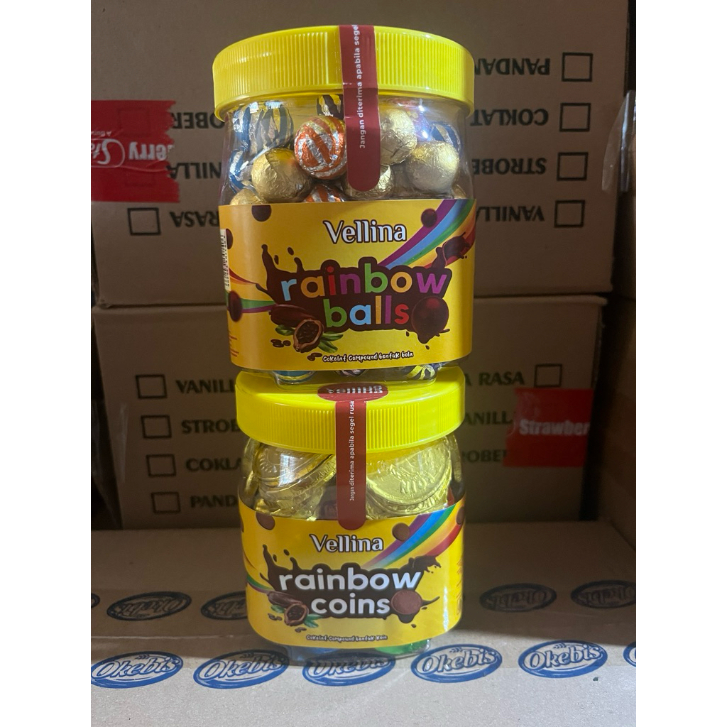 

Vellina Rainbow Coklat Koin / Bola