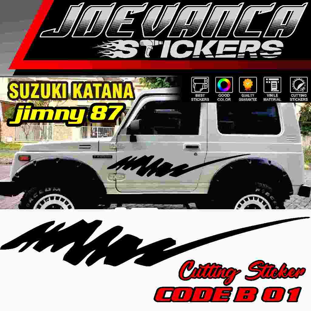 Stiker Cutting Suzuki Katana B Striping Custome