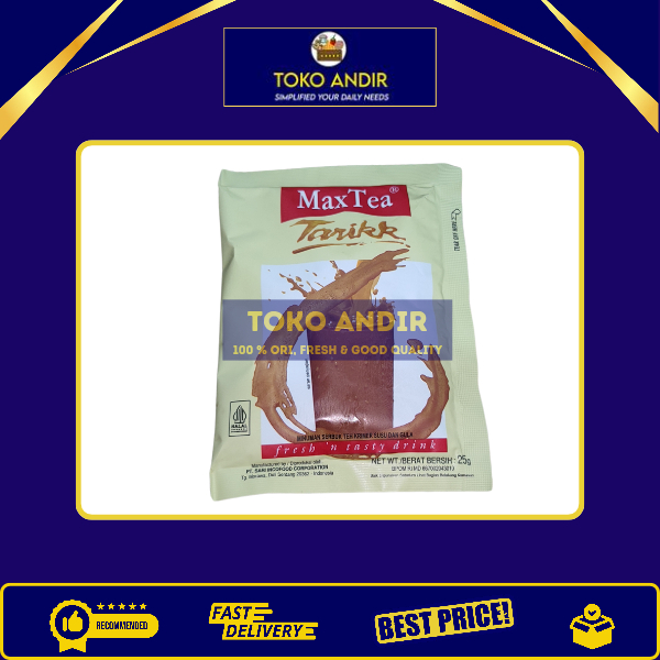 

Max Tea Tarik Renceng 10 Sachet – Teh Tarik Instan Nikmat & Creamy, Minuman Serbuk Praktis