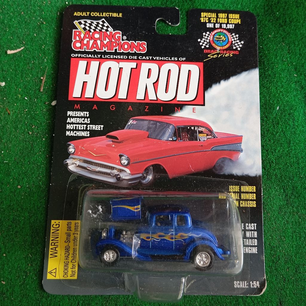 Racing champions 32 Ford coupe hot rod magazine biru blue RC 1932 klasik classic