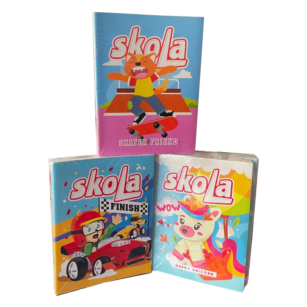 

Buku Tulis Skola 58 Lembar Per Pak (isi 10 Buku) | Kwarto A5