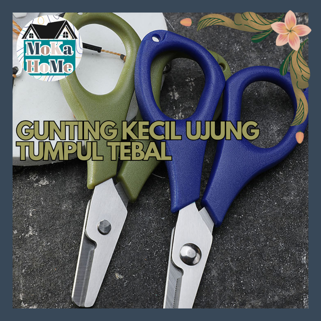 

MK GUNTING KECIL UJUNG TUMPUL TEBAL / GUNTING KERTAS MINI / GUNTING TRAVEL / GUNTING KANTOR