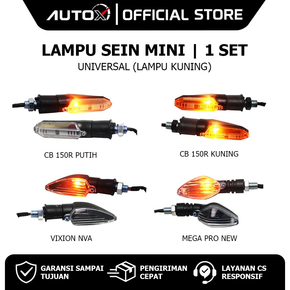 Lampu Sein Mini Vario 125 150 & Beat Pop Street & Scoopy & Mio S M3 & Tiger & ADV & Supra & RX King 