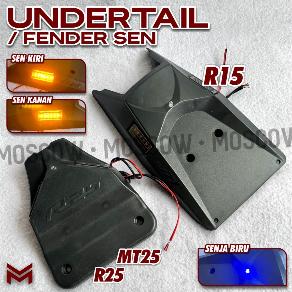 FENDER UNDERTAIL MODEL R15 V3 R25 MT25 FENDER SEN SEIN R15V3 YAMAHA R25 TAIL TIDY UNDERTY R 25 R 15 
