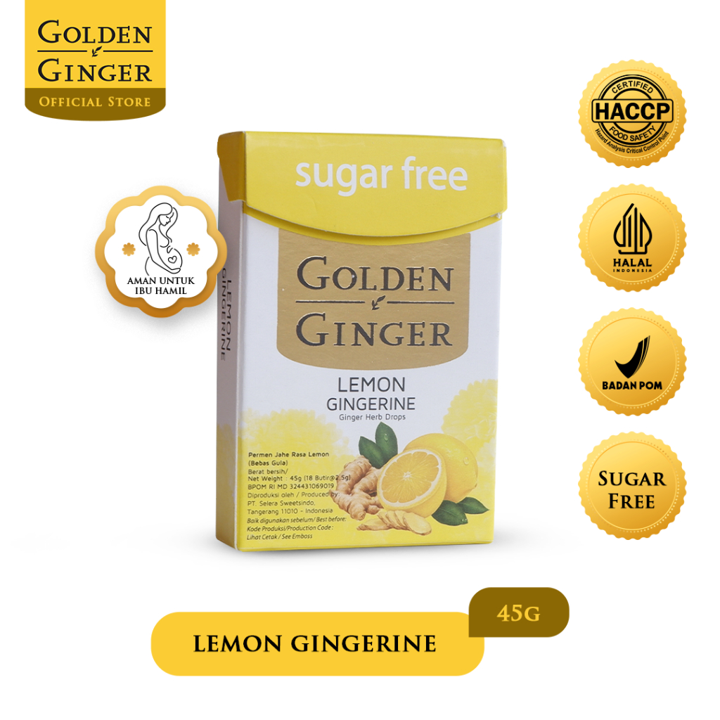 

Golden Ginger Lemon Gingerine Sugar Free (Flip Top)